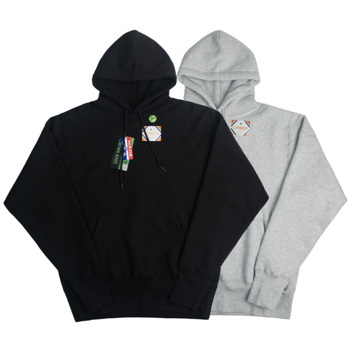 캠버 12oz 크로스 니트 풀오버 후드 기모 CB232