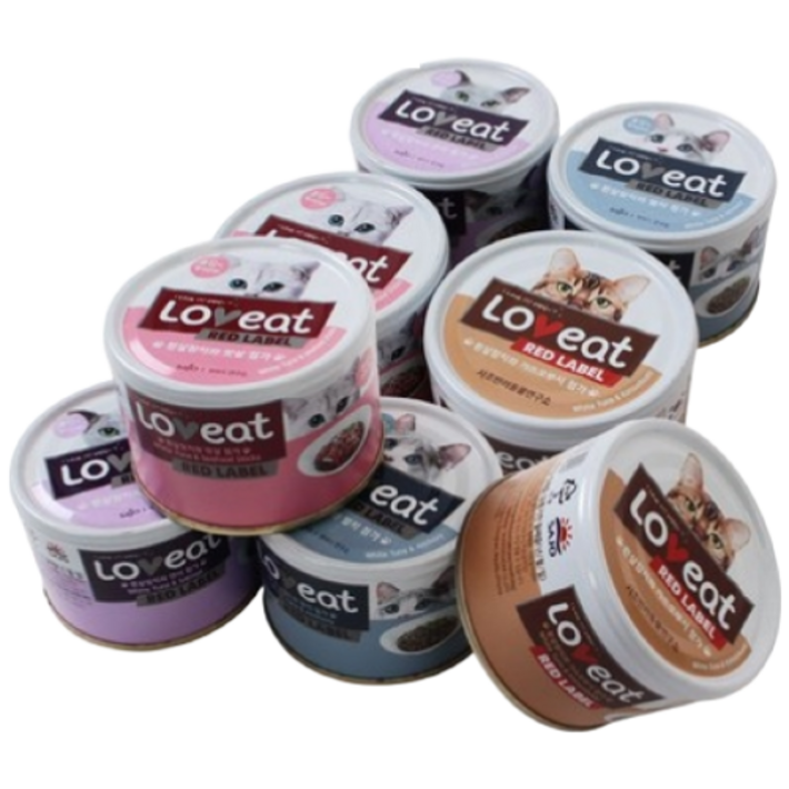 사조 러브잇 레드라벨 160g 24개입 고양이캔, 24개, 콤보4종 6개씩