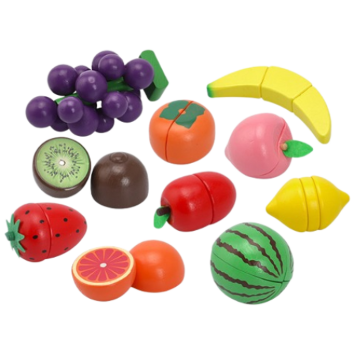 캐스B 플레이 빅토리아 과일파티2249 원목 자석자르기 야채과일가게 소꿉놀이