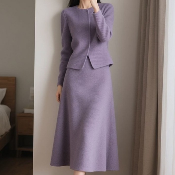 COCOD 로스타투피스여성 오피스룩 셋업 아우터 스커트 투피스 상하세트