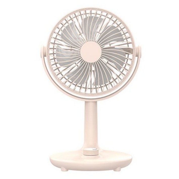 YL 상하좌우 회전 11단계 바람세기 USBC 유선 탁상용 선풍기, 베이지