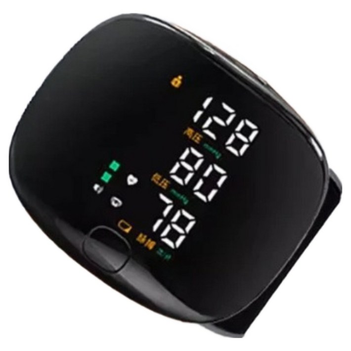 111 음성 안내 대형 컬러 화면 전자동 손목형 전자 혈압계 한번 누름 측정