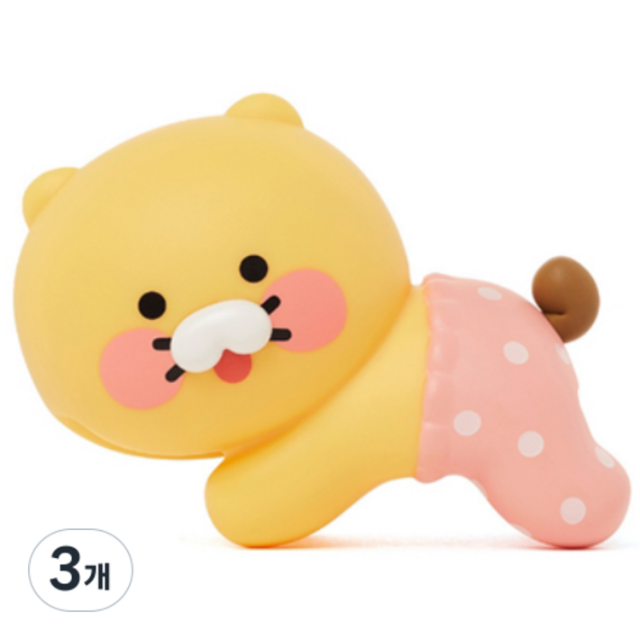 카카오프렌즈 수면바지 춘식이 모니터 방향제 차량용 데스크 피규어 네비게이션 걸이, 3개, 그린 플로랄