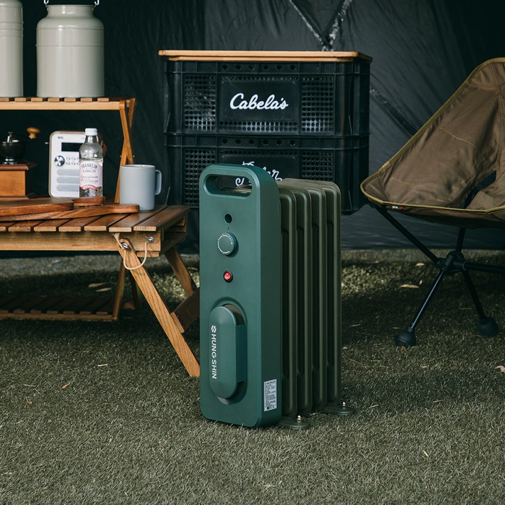 흥신라디에이터 오르씨 캠핑 라디에이터 Green  가방 세트