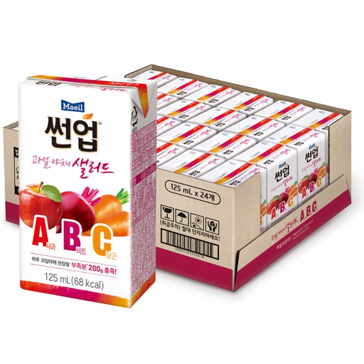 매일유업 썬업 과일야채 샐러드 ABC 주스 매일유업 썬업 과일야채 샐러드 ABC 주스