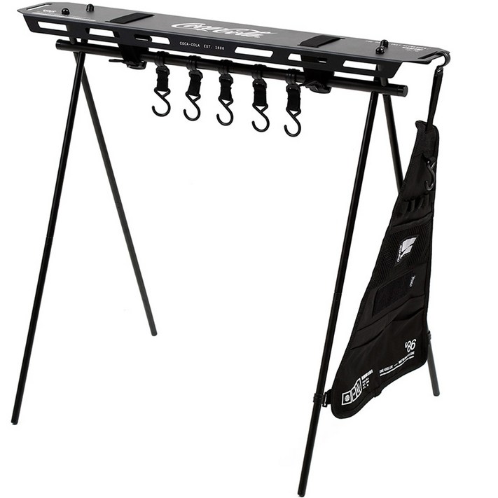 로이체 코카콜라 캠핑 알루미늄 사이드 테이블  파우치 세트 COKESTBCBK