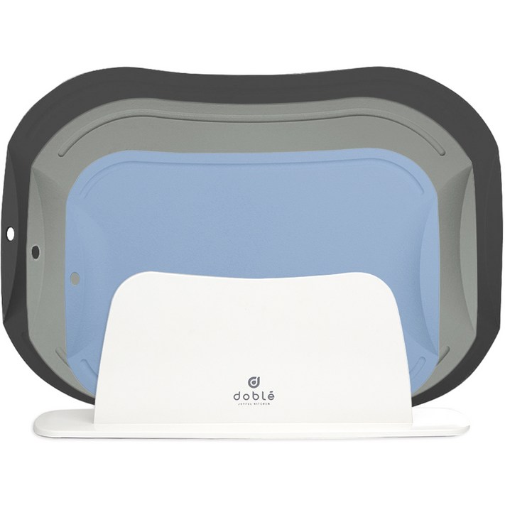 도블레 칼집 안나는 도마 블루그레이 소  도마 카키 중  도마 차콜 대  ABS 스탠드 세트, 1세트, 도마 블루그레이 소  중 카키  대 차콜  거치대