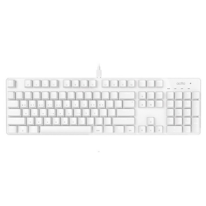 엑토 그로우 기계식 키보드, 적축, KBD65, 화이트