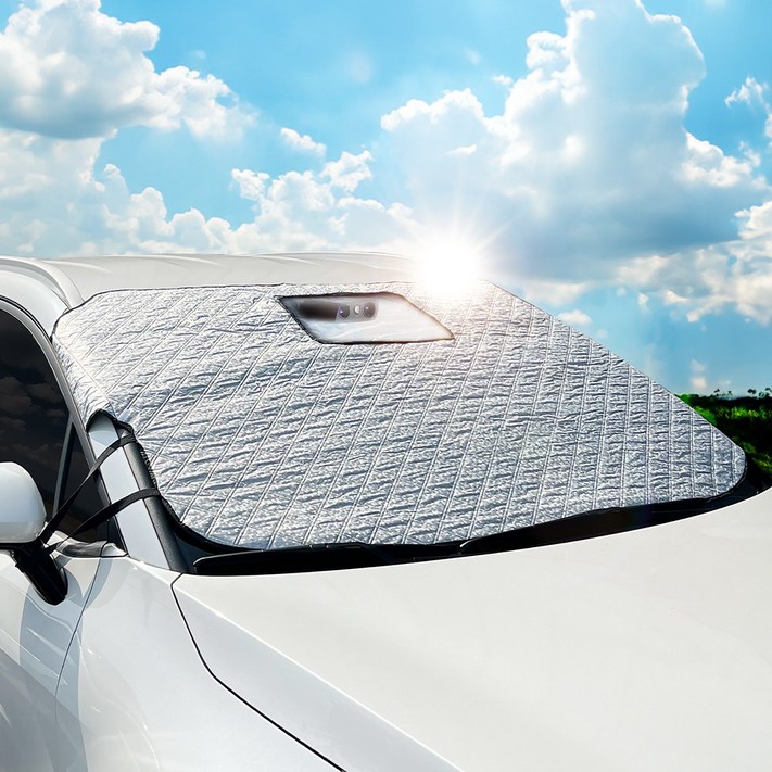 탐사 차량 내부 온도 상승 방지 햇빛가리개 블랙박스 앞유리용  보관용 가방블랙박스 녹화가능