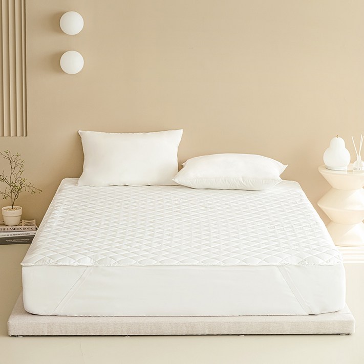 더자리 데일리 프레쉬 누빔 침대패드 고정밴드형