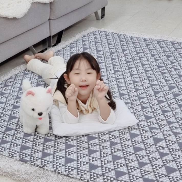 거실 침대용 탄소매트 전자파없는 1인용 전기매트 전기요, 오렌지, 소형67cmx180cm