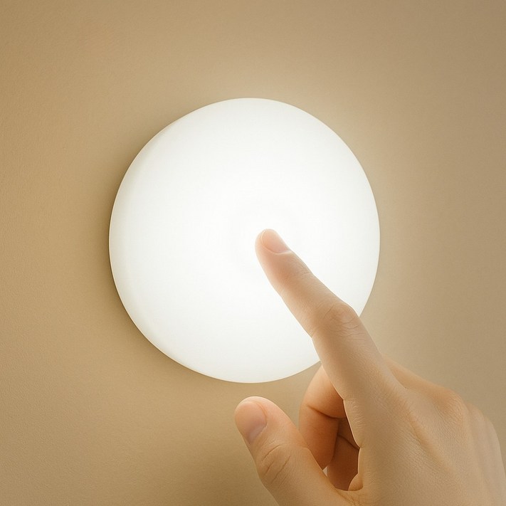 젠스테 무선 터치 USB 무드등, 웜화이트주백색