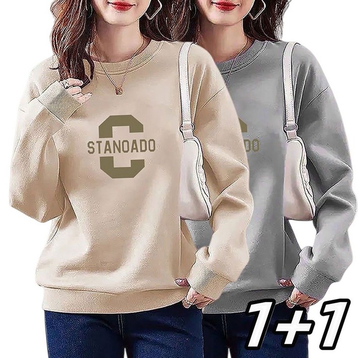 11 봄가을용 겨울용 기모안감 여성티셔츠 라운드 맨투맨  NVC25102304 3440