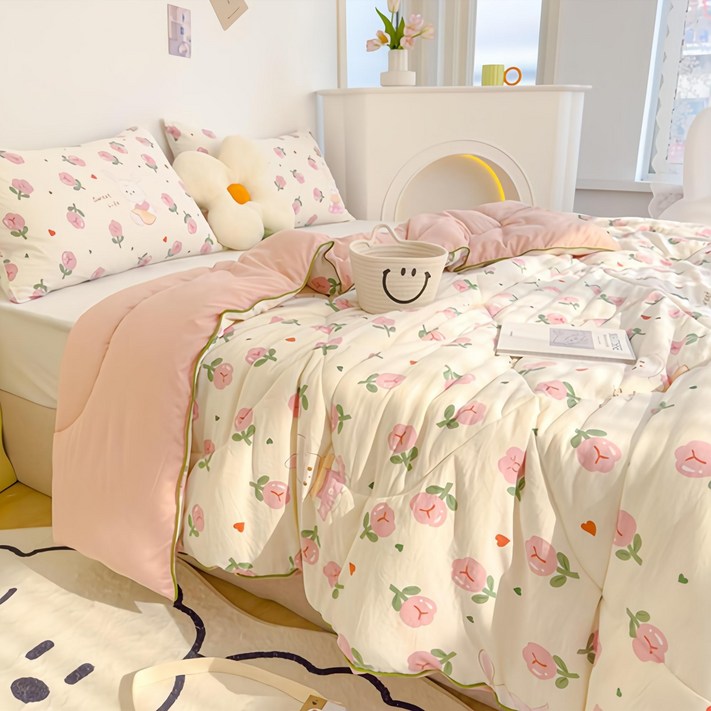 간절기 겨울용 데일리 양면 이불 워싱 항균 차렵 이불 2.5KG3KG