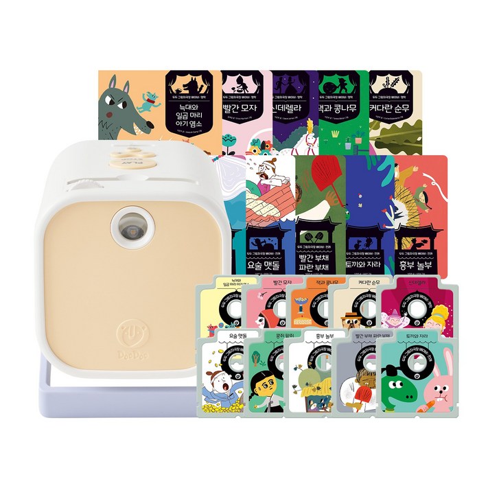 2026 NEW 두두 그림자극장 베이비 기본세트 토이1종그림자팩 12종전래명작 그림책 10권자장가동요카드 6종