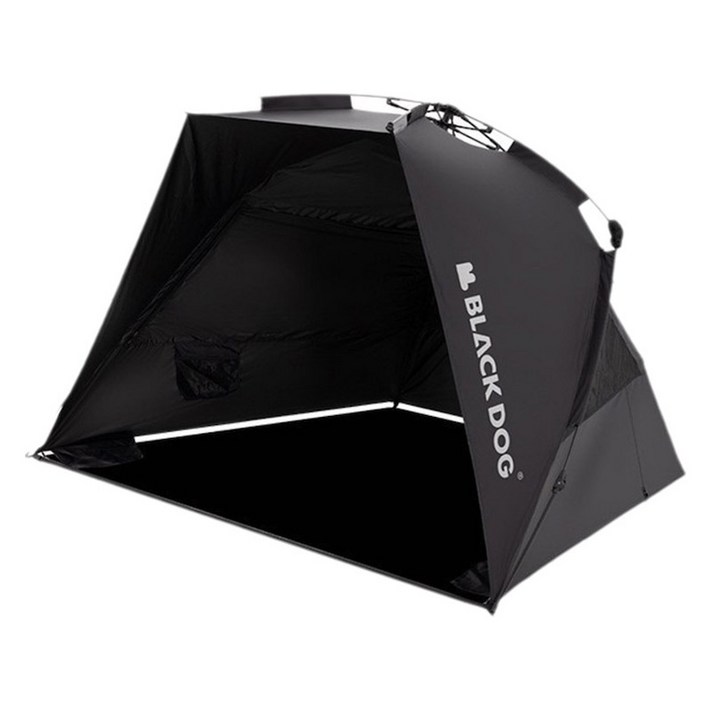 BLACKDOG 아웃도어 파빌리온 선쉐이드 원터치 자동 캠핑 텐트 250x160x149 CBD2300ZP019, 블랙, 12인용