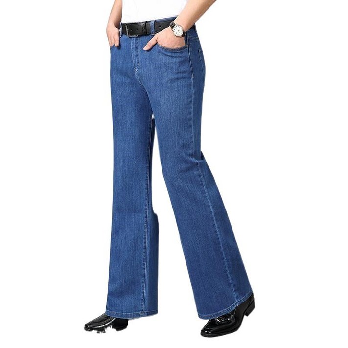 티류으스 남성 부츠컷 청바지 스판 데님  진청 캐주얼 팬츠 H062127