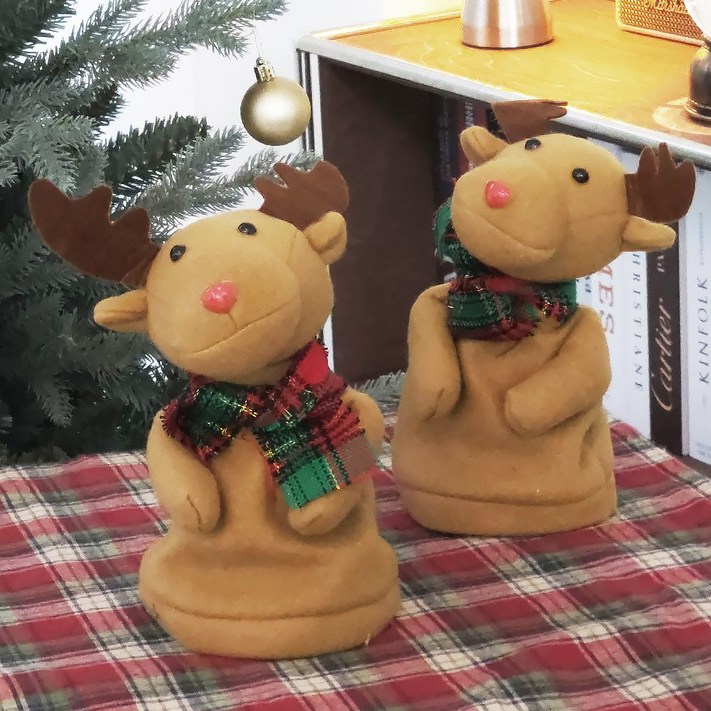 허니잼 크리스마스 춤추는 루돌프 인형 인테리어 장식 소품 댄싱인형 성탄절 선물