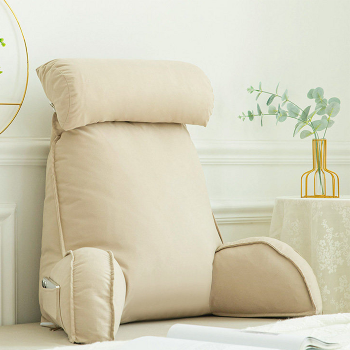 MHJY 등받이쿠션 침대 등받이쿠션 쇼파 대형 등쿠션 편한, 샴페인색