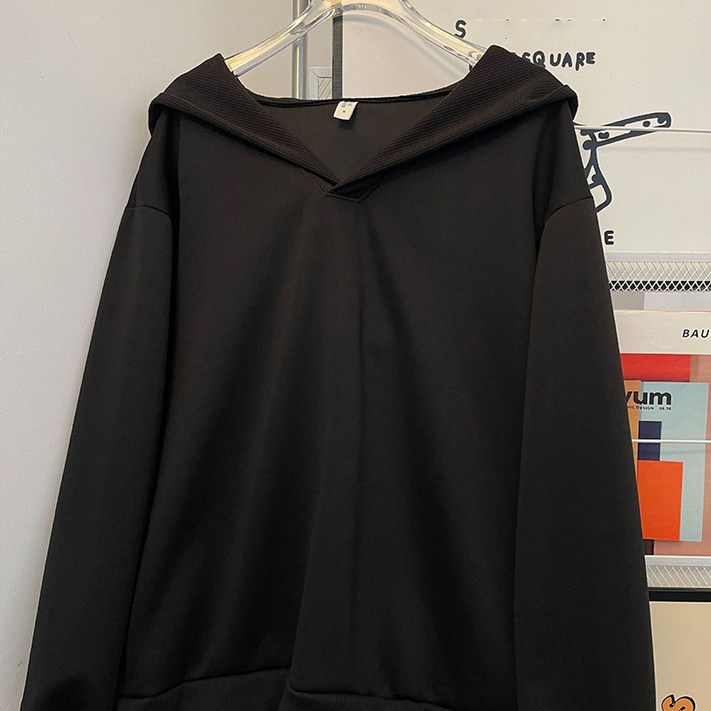 AOKADA 남녀공용 오버핏 후드 맨투맨 티셔츠 간절기 트레이닝 가을 츄리닝