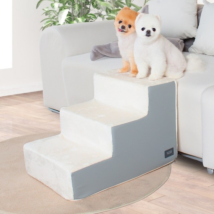 강아지침대계단 애견계단 반려견 고양이 펫 스텝 반려동물 계단 댕댕이 발자국 3단 무릎건강