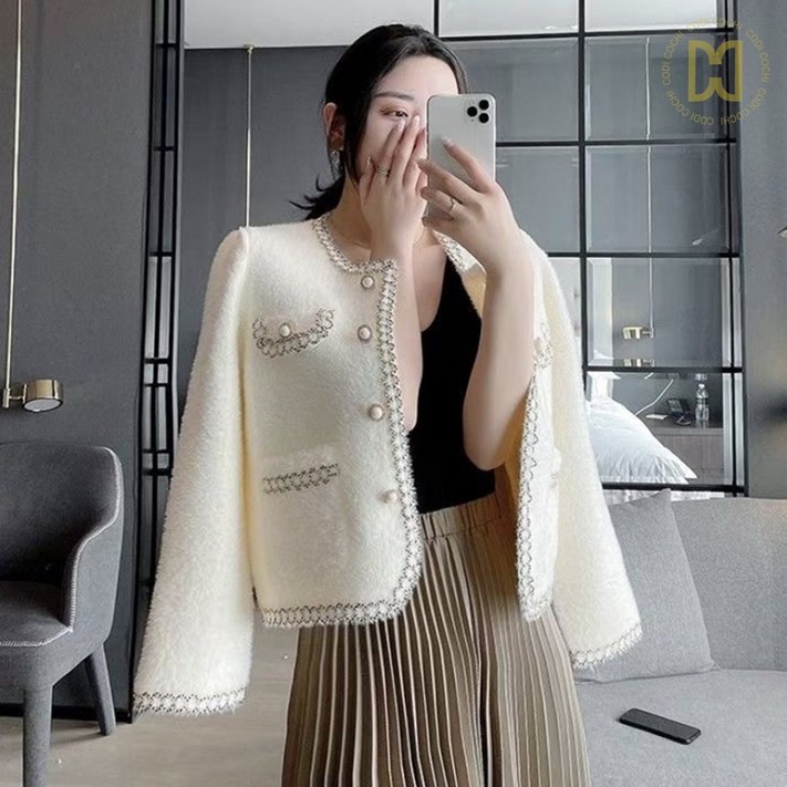 코디코치 여성 니트 포켓 주머니 가디건