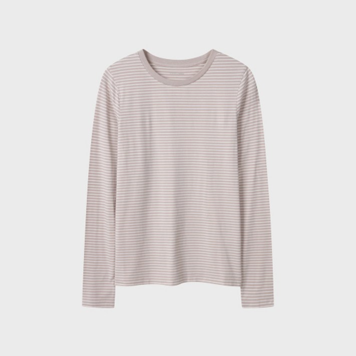 탑텐 TOPTEN 여성 소프트 크루넥 긴팔티MSF5TS2010 MSF5TS2010 147434