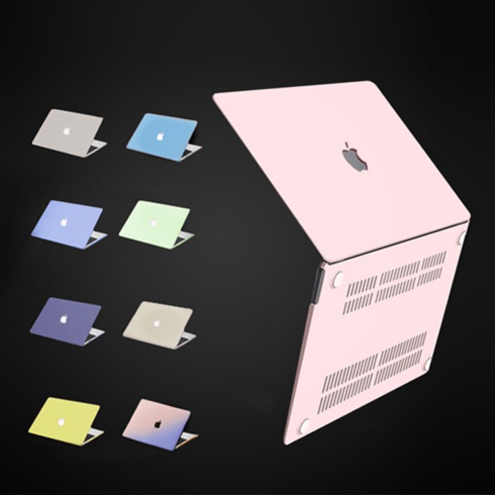 와이즈 맥북에어 13인치 M1 파스텔톤 컬러 밀크 케이스  투명 키스킨 A2179 A2337, 1개