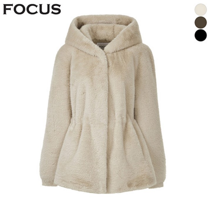 이너 스트링 페이크 퍼 하프 코트VFI5W1CT1511