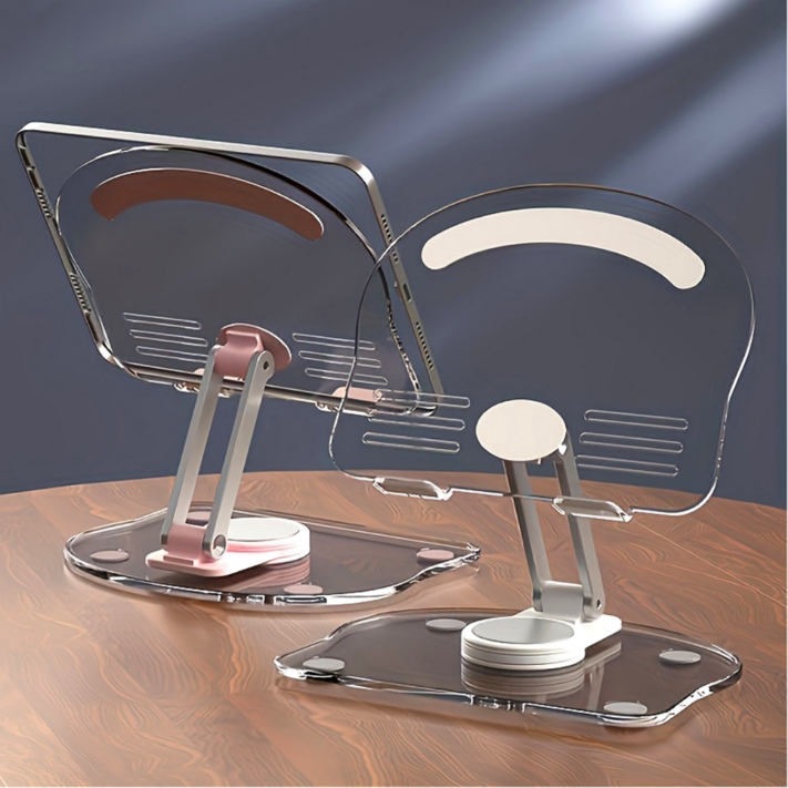 휴대용 360도 회전 접이식 아크릴 태블릿 스탠드 거치대