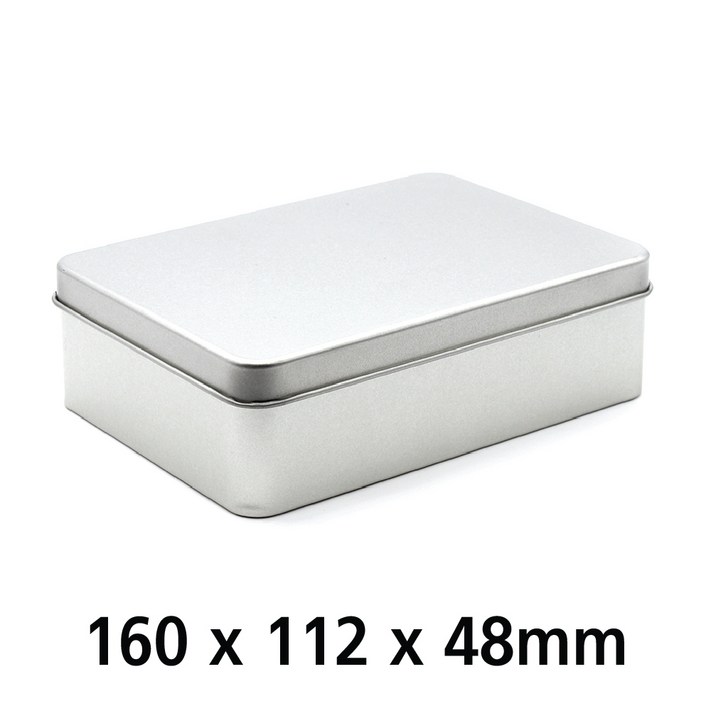 S112 은색흰색검정색 틴케이스, 은색, 1개 S112 은색흰색검정색 틴케이스, 은색, 1개