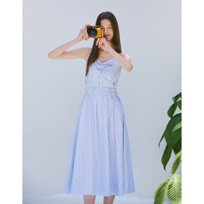 에고이스트BLUE LABEL스모킹 뷔스티에 롱 원피스ER2OOP06