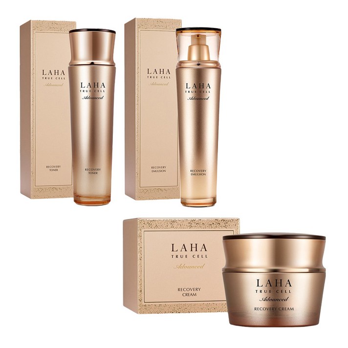 라하 트루 셀 어드밴스드 리커버리 토너 150ml 에멀전 130ml 크림 30ml 세트, 1세트 라하 트루 셀 어드밴스드 리커버리 토너 150ml 에멀전 130ml 크림 30ml 세트, 1세트