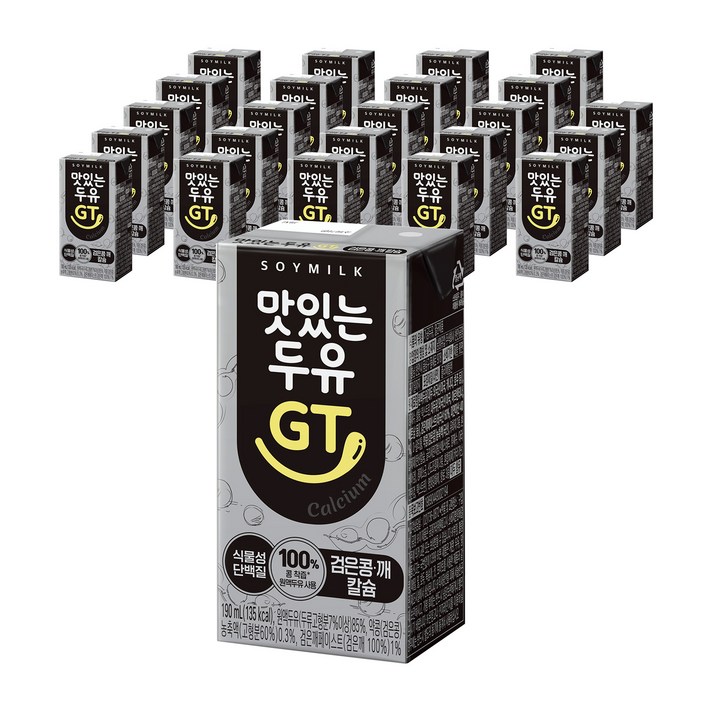 맛있는두유GT 검은콩 깨 칼슘 두유 맛있는두유GT 검은콩 깨 칼슘 두유