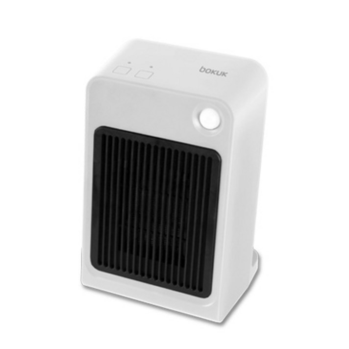 보국전자 모션센서 PTC 온풍기, 화이트 블랙, BKH1584PS