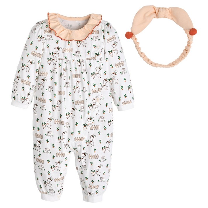 모이몰른 유아용 라비또밤부싱글우주복세트 M241UUN19P80