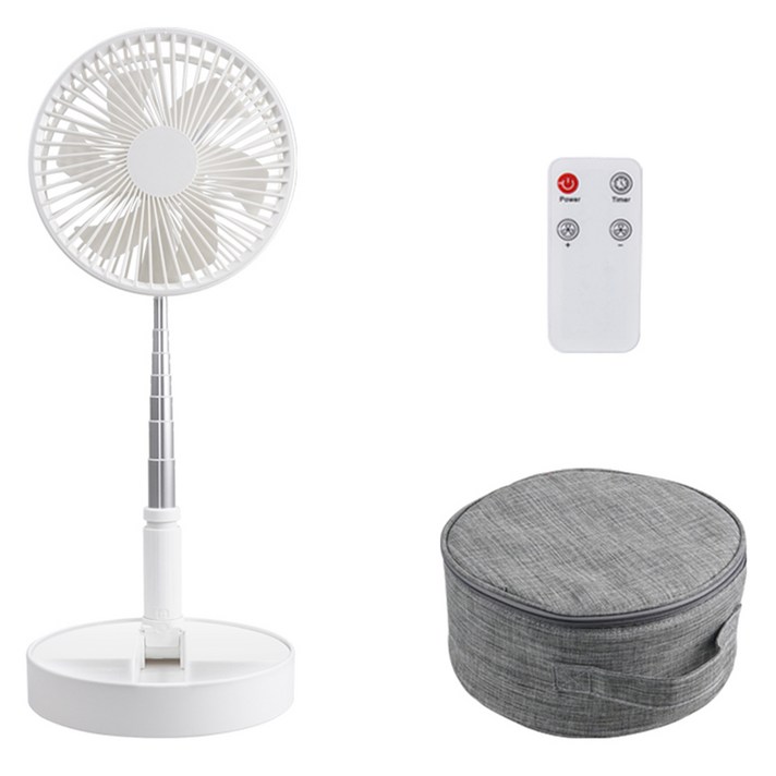 컴스 애니게이트 휴대용 선풍기 접이식 무선 스탠드  전용포켓 세트