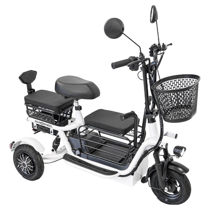 나노휠 삼륜 접이식 유아동승 전동 전기스쿠터 48V 13Ah 고객직접설치