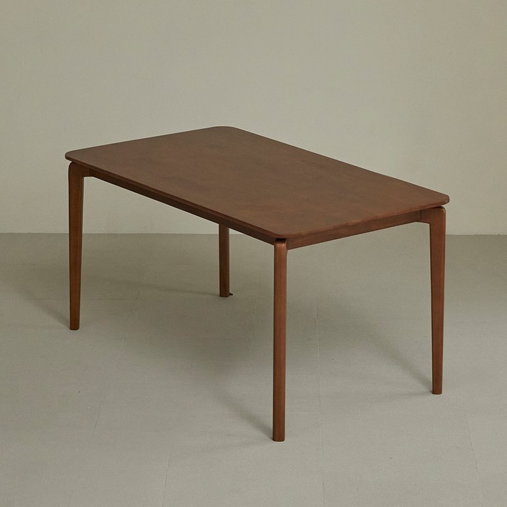 스칸딕 레프 원목 식탁 1400 방문설치, 월넛, 4인용