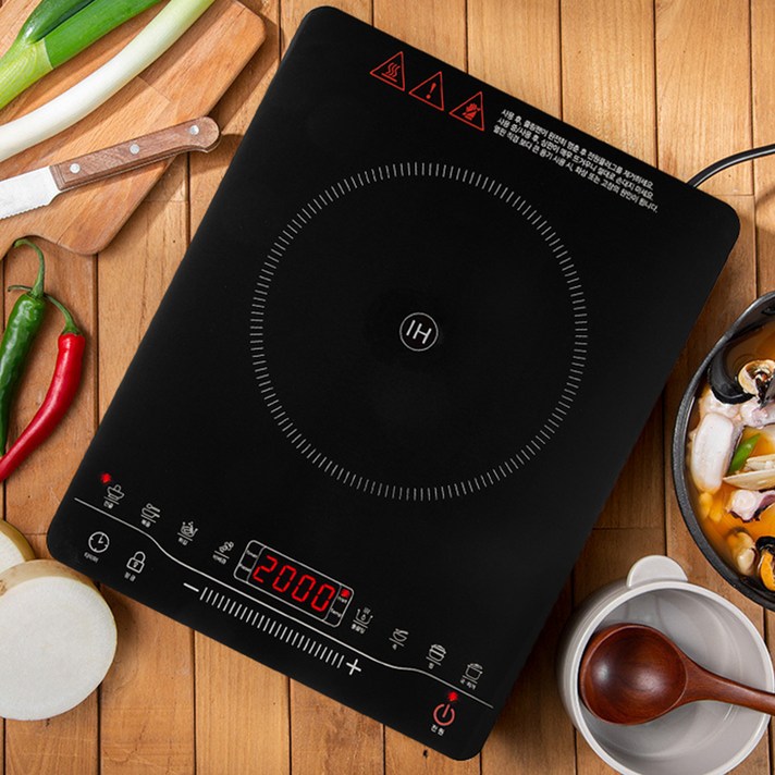 홈플래닛 고화력 2000W 1구 인덕션 레인지 슬림디자인 8조리모드 홈플래닛 고화력 2000W 1구 인덕션 레인지 슬림디자인 8조리모드
