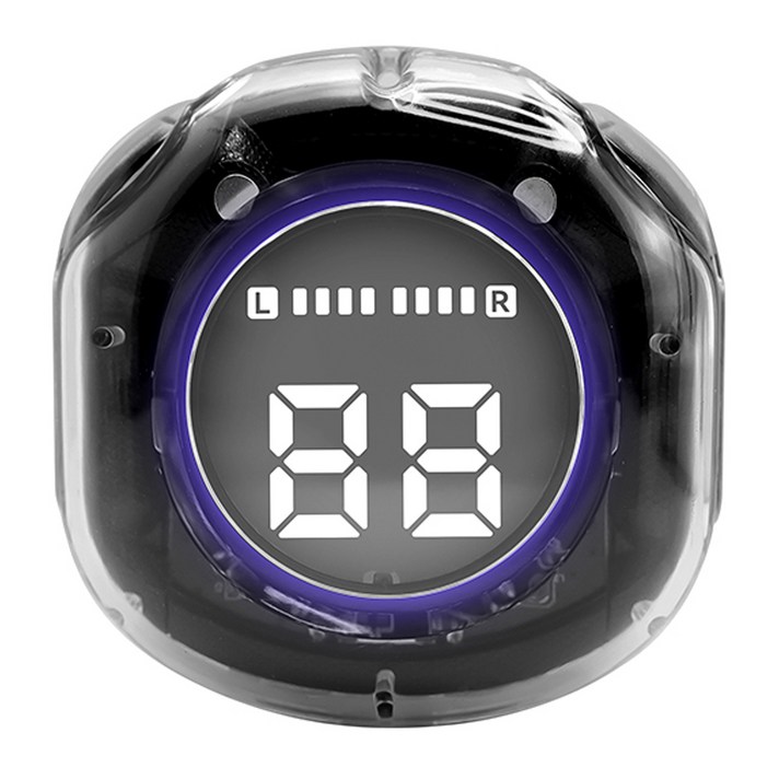 디알고 키즈 LED 블루투스 청력보호 이어폰, 블랙, DRGOBT10K
