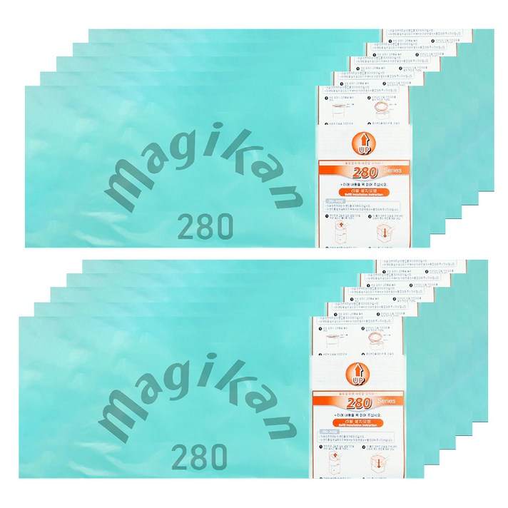 매직캔 리필 봉투 280R10BC, 10개, 25L