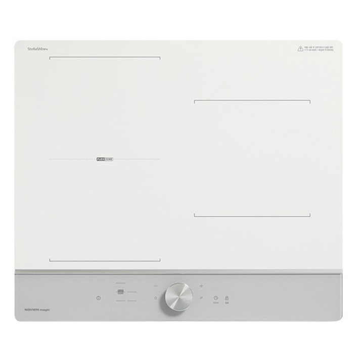 나비엔매직 인덕션 전기레인지 2분할 화이트  라이트 그레이 3구, ERI5233AF, 빌트인