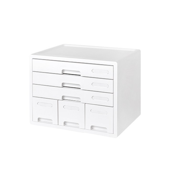 시스맥스 콤보 캐비넷, 화이트, 6단