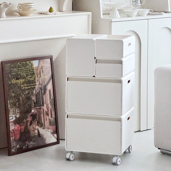 뉴코코맘 플라팜 아동용 뉴코코맘 수플레 ABCDD형 트롤리  바퀴 2종 x 2p  다리 4p 세트, 아이보리, 1세트