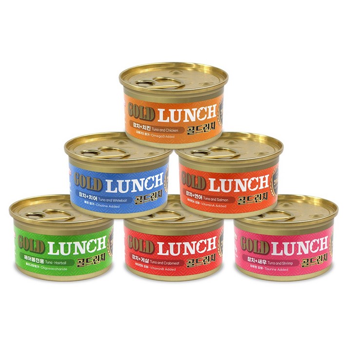 골드런치 고양이 주식캔 치킨  참치 80g