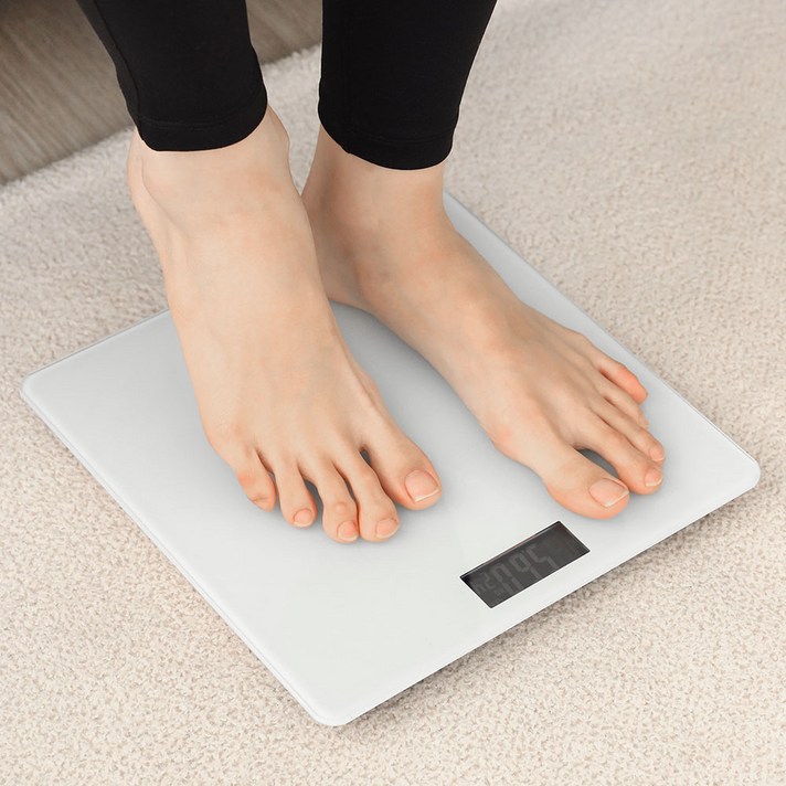비스토어 스마트 디지털 체중계 미니 몸무게 전자 저울, 단일상품, 화이트 비스토어 스마트 디지털 체중계 미니 몸무게 전자 저울, 단일상품, 화이트