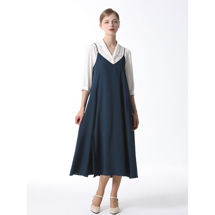 리스트 슬리브리스 맥시 슬립 원피스 택가격 168000원 리스트 슬리브리스 맥시 슬립 원피스 택가격 168000원