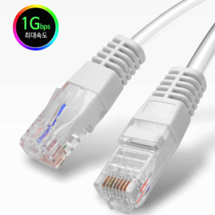 고급형 랜케이블 랜선 CAT.6 기기비트 인터넷 이더넷 Lan Cable UTP 2m 3m 5m 10m 15m 20m, 5m, 1개