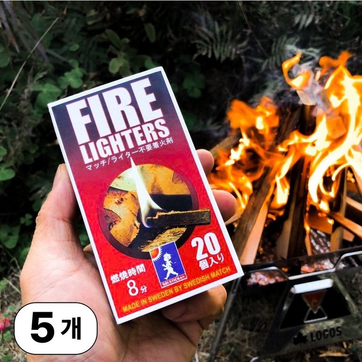 와일드와일드웨스트 파이어 라이터스 착화제 20개입, 1개